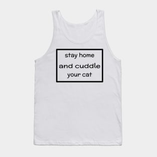 cat lover quarantine birthday present Tank Top